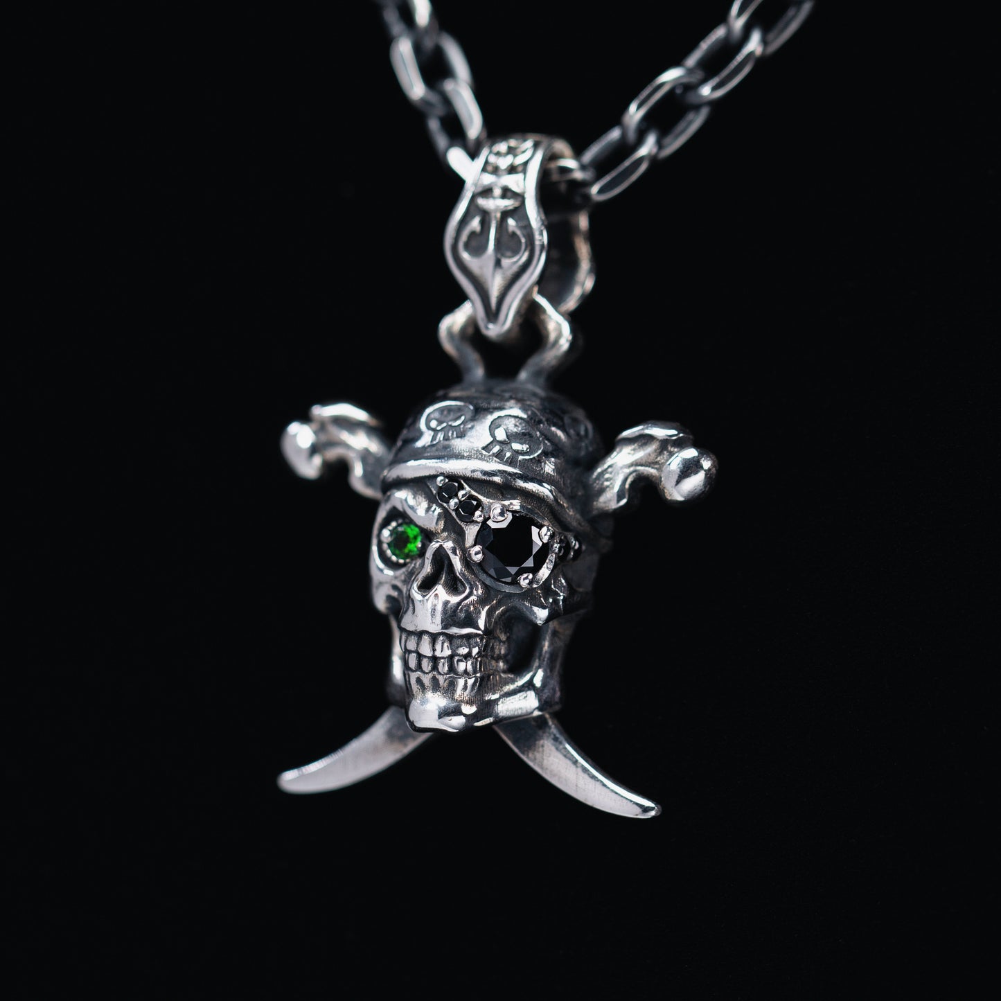 Pirate Skull Pendant Necklace