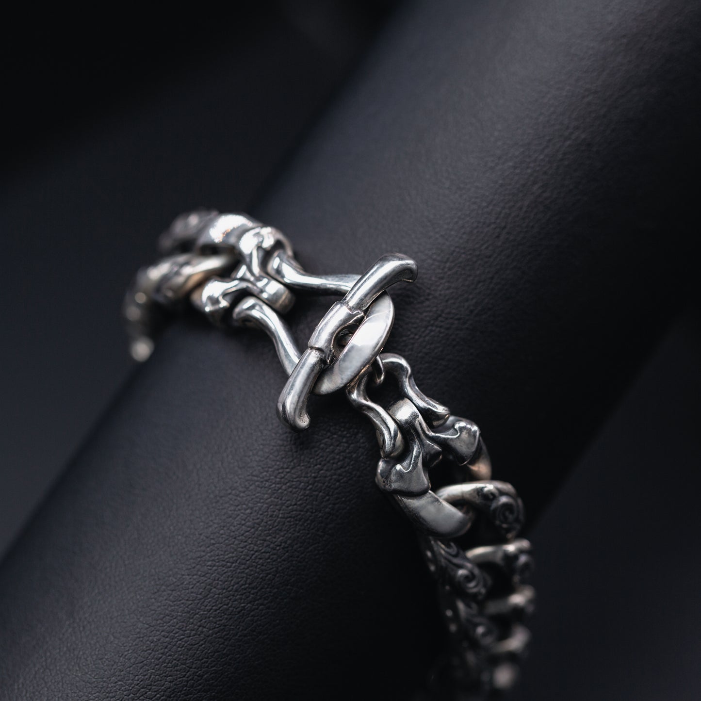 Tiger Head Silver Bracelet