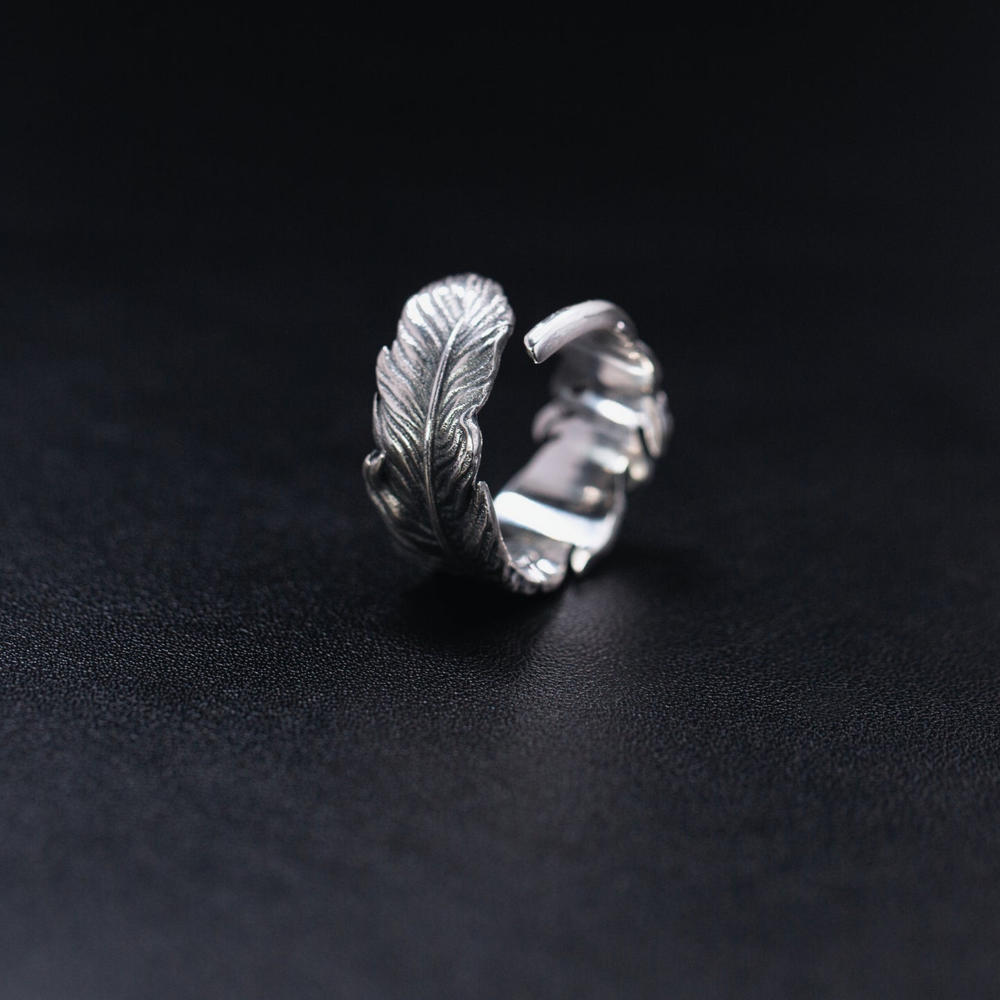 Feather Silver Ring