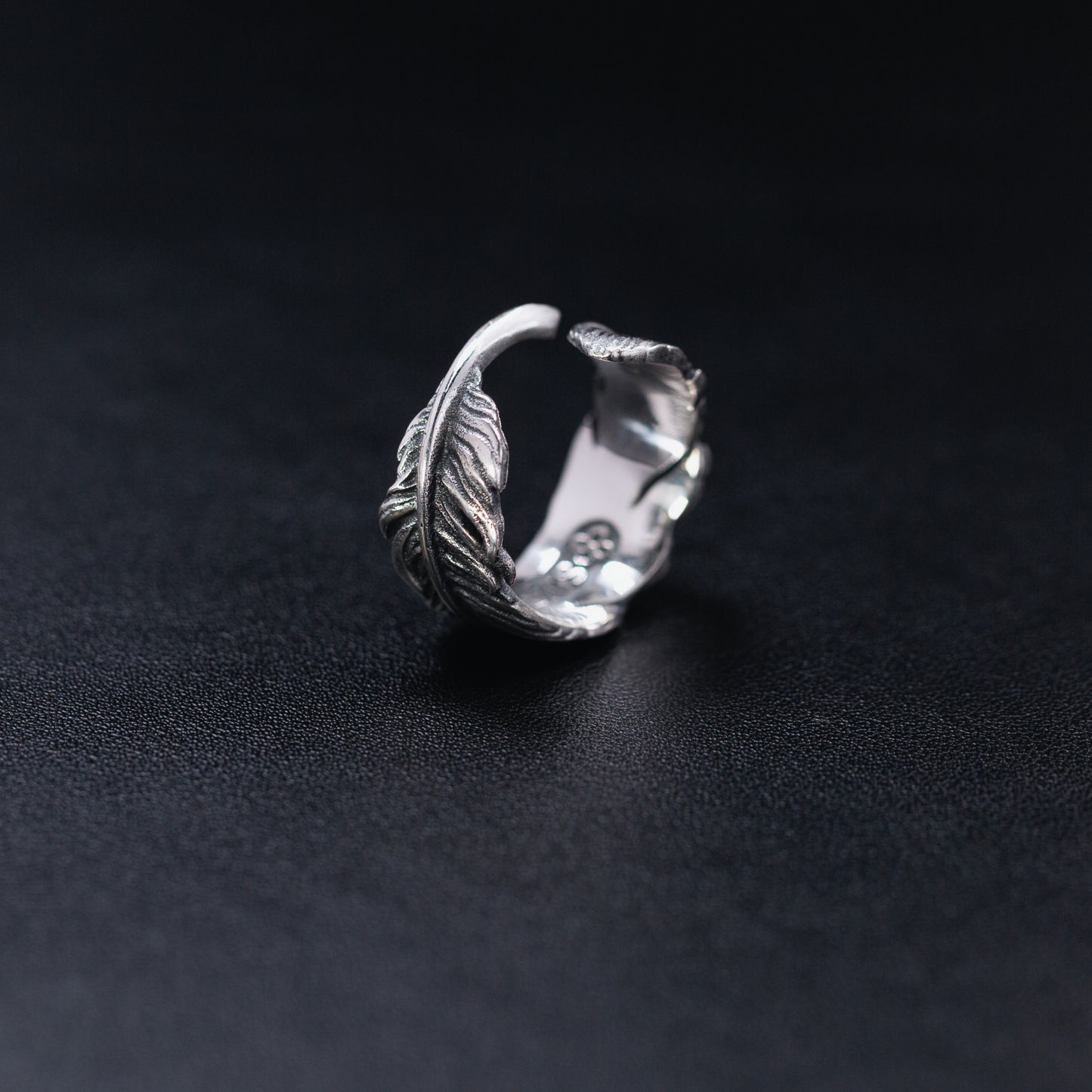 Feather Silver Ring