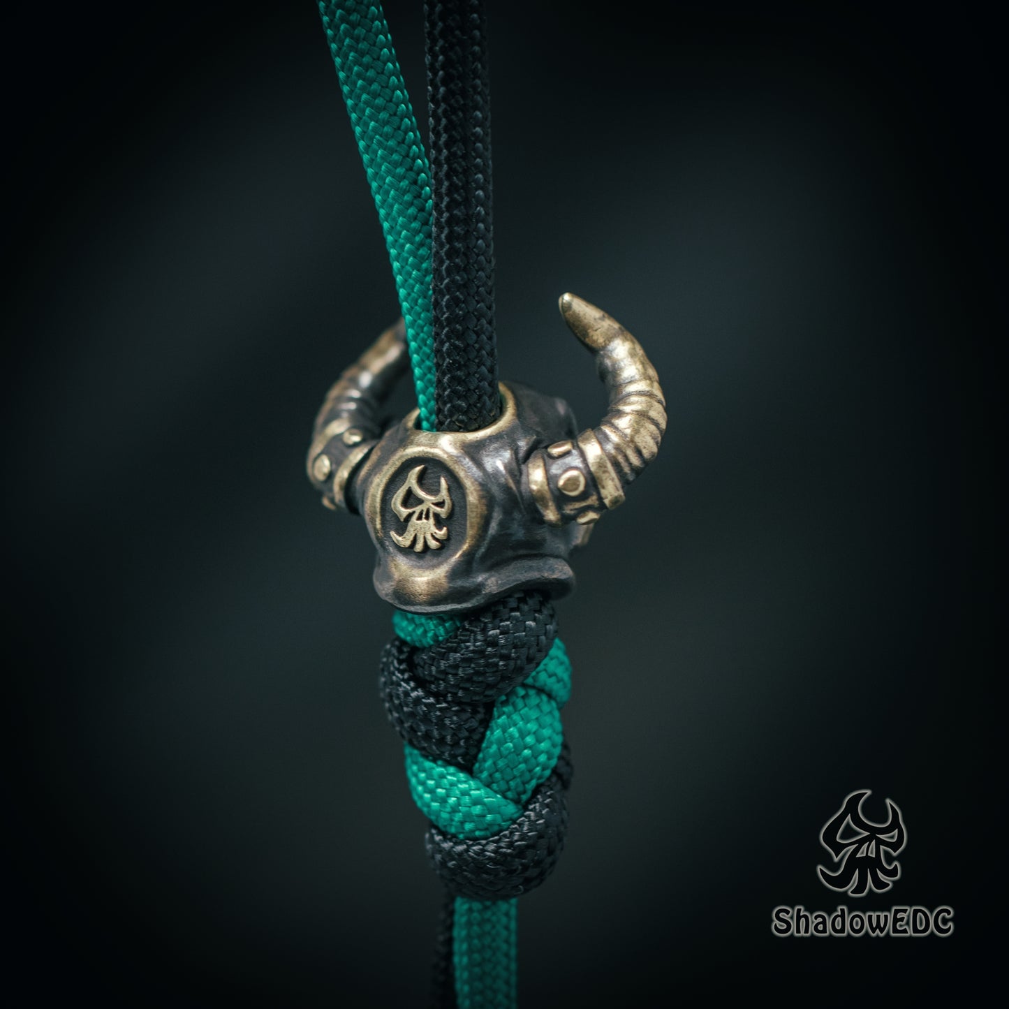 Bull Paracord Bead for Knife, lanyard Pendants,custom beads,550 Paracord, Bracelet beads, and EDC Gears, ShadowEDC DIY Outdoor Survival Tool Accessories