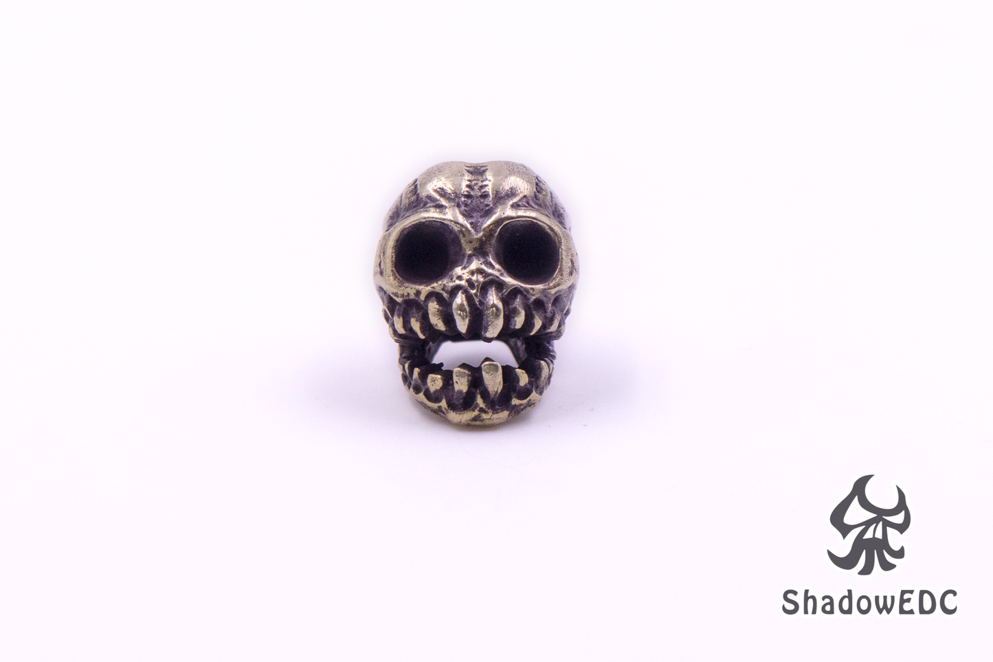 Dark Skull Paracord Bead for Knife, lanyard Pendants,custom beads,550 Paracord, Bracelet beads, and EDC Gears, ShadowEDC DIY Outdoor Survival Tool Accessories