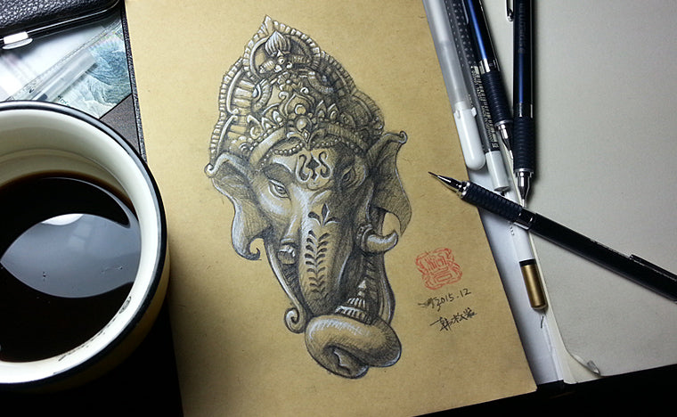 Silver Lord Ganesha Buddhism Ring