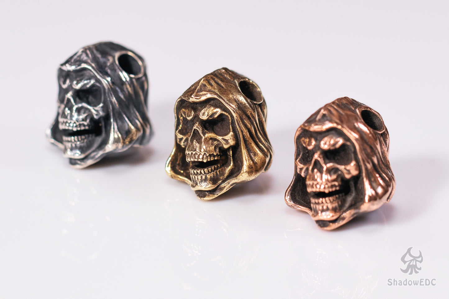 Grim Reaper Paracord Bead for Knife, lanyard Pendants,custom beads,550 Paracord, Bracelet beads, and EDC Gears, ShadowEDC DIY Outdoor Survival Tool Accessories