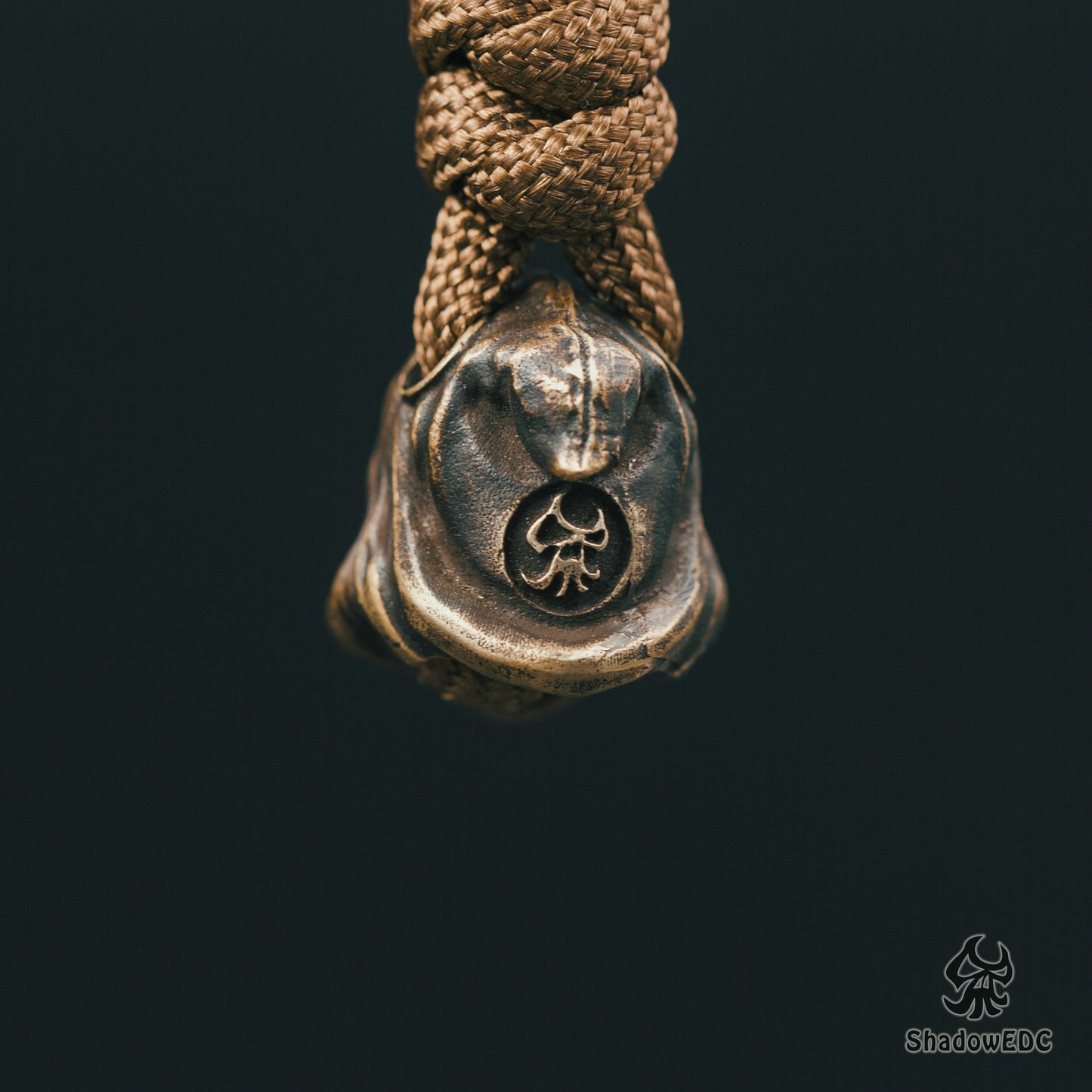 Grim Reaper Paracord Bead for Knife, lanyard Pendants,custom beads,550 Paracord, Bracelet beads, and EDC Gears, ShadowEDC DIY Outdoor Survival Tool Accessories