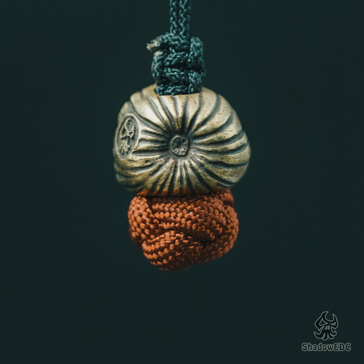 Halloween Pumpkin Paracord Bead for Knife, lanyard Pendants,custom beads,550 Paracord, Bracelet beads, and EDC Gears, ShadowEDC DIY Outdoor Survival Tool Accessories