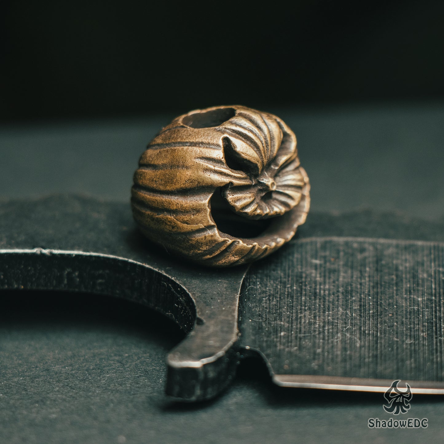 Halloween Pumpkin Paracord Bead for Knife, lanyard Pendants,custom beads,550 Paracord, Bracelet beads, and EDC Gears, ShadowEDC DIY Outdoor Survival Tool Accessories
