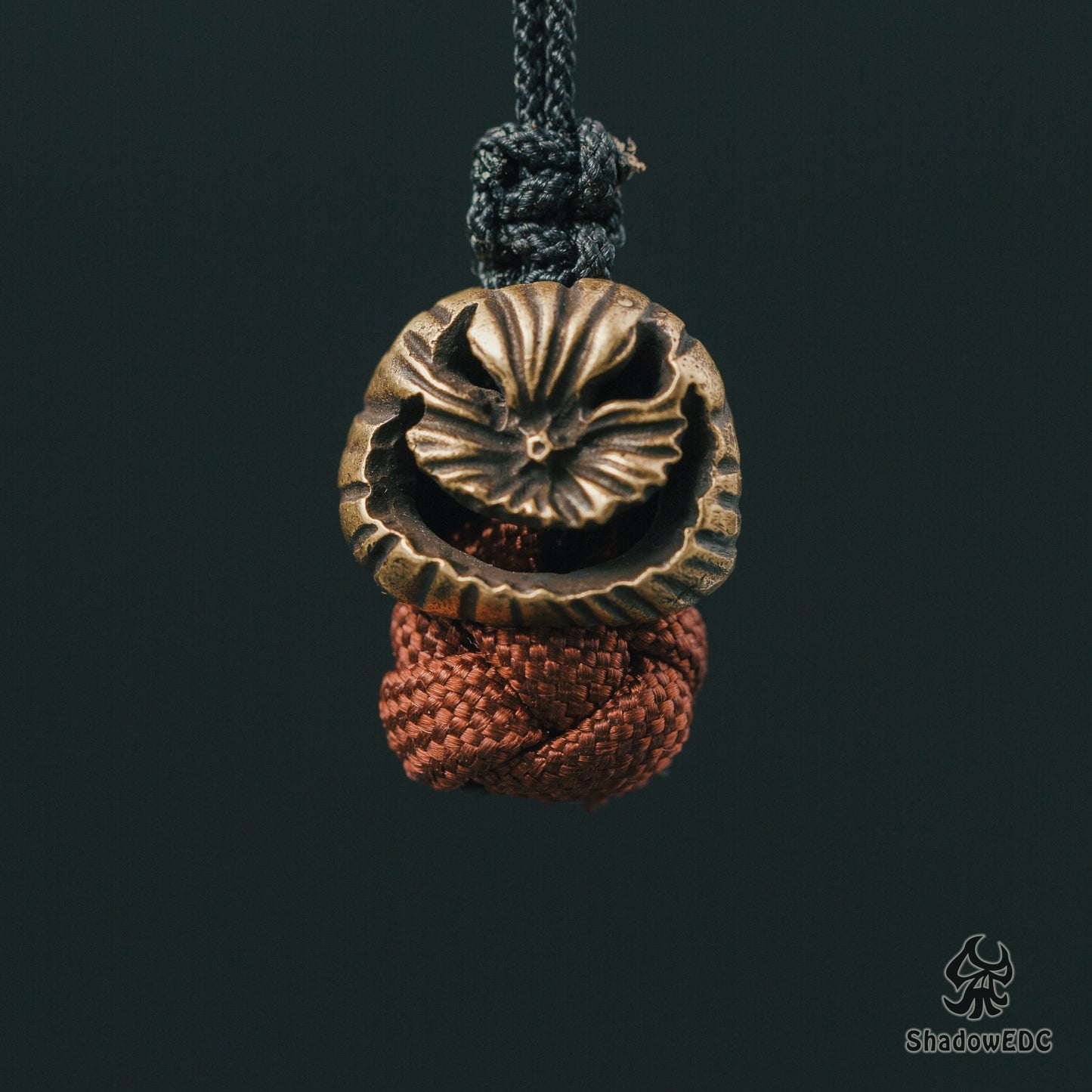 Halloween Pumpkin Paracord Bead for Knife, lanyard Pendants,custom beads,550 Paracord, Bracelet beads, and EDC Gears, ShadowEDC DIY Outdoor Survival Tool Accessories