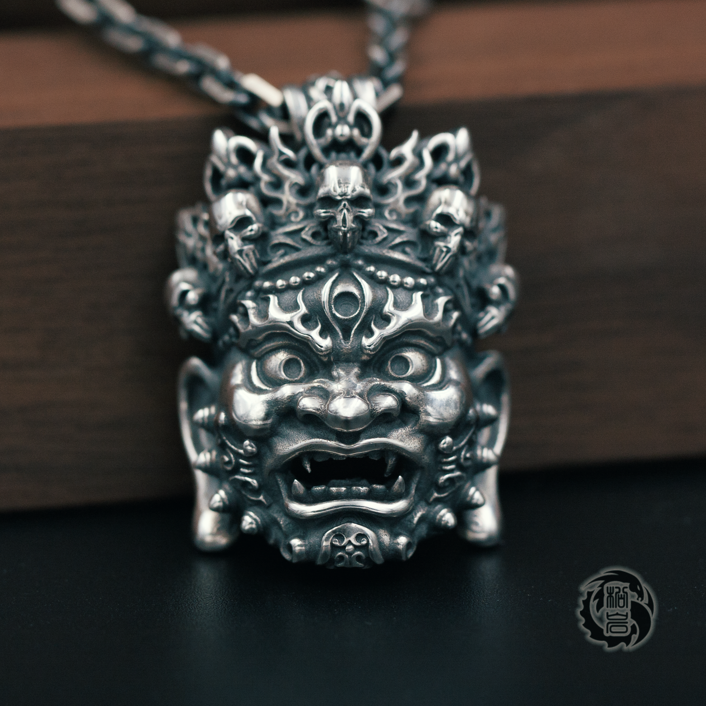 Mahakala Silver Pendant