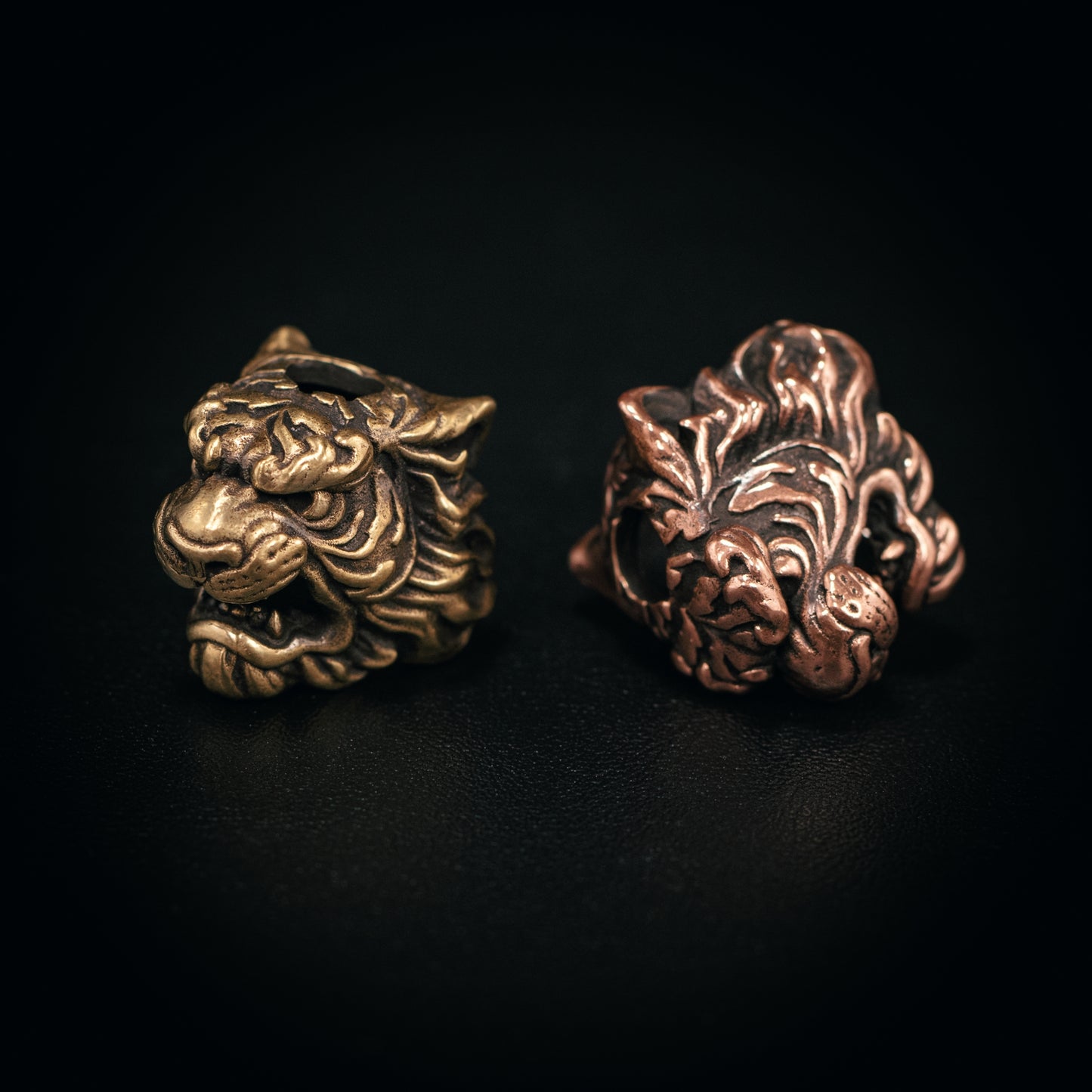 Tiger Head Paracord Bead