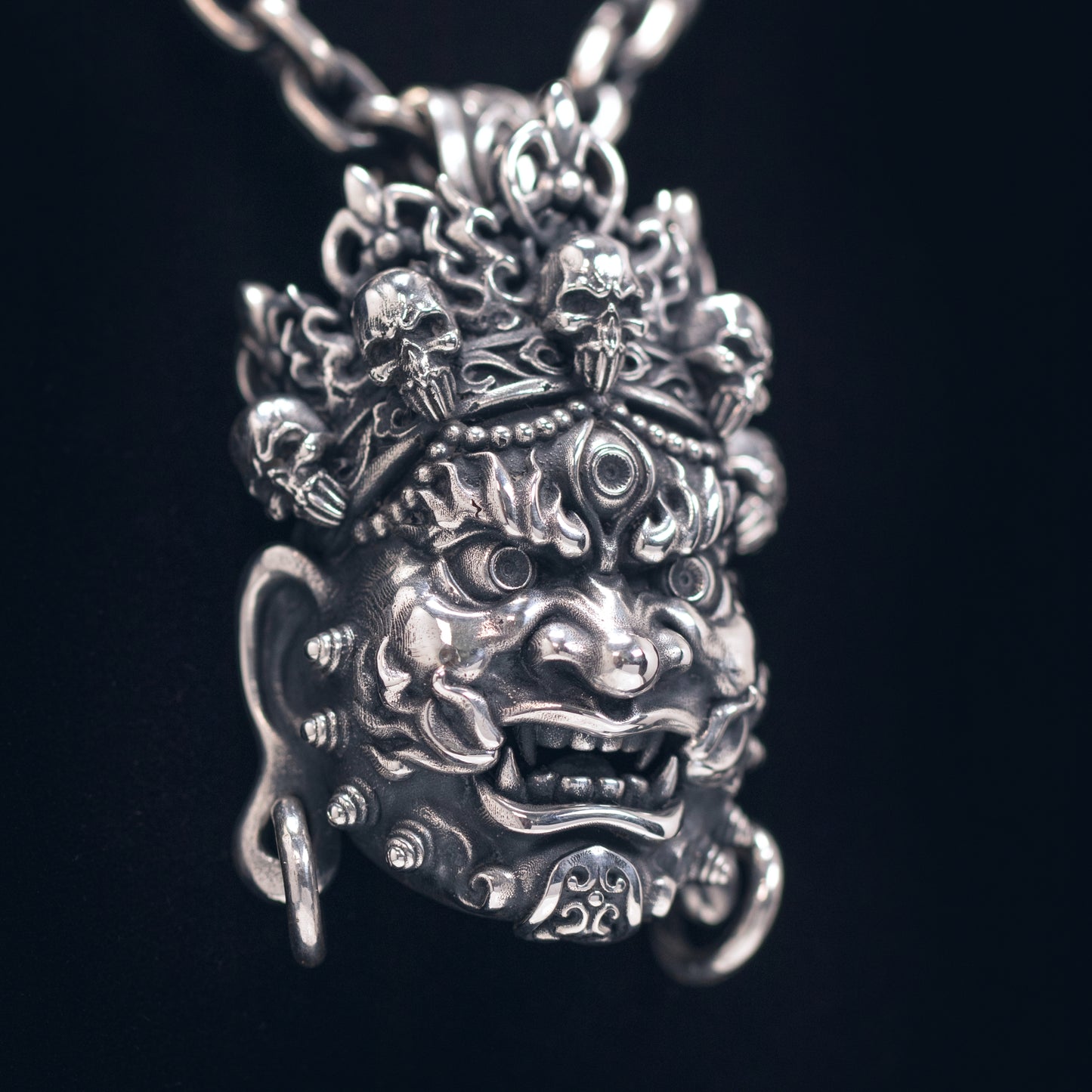 Mahakala Silver Pendant _ Big