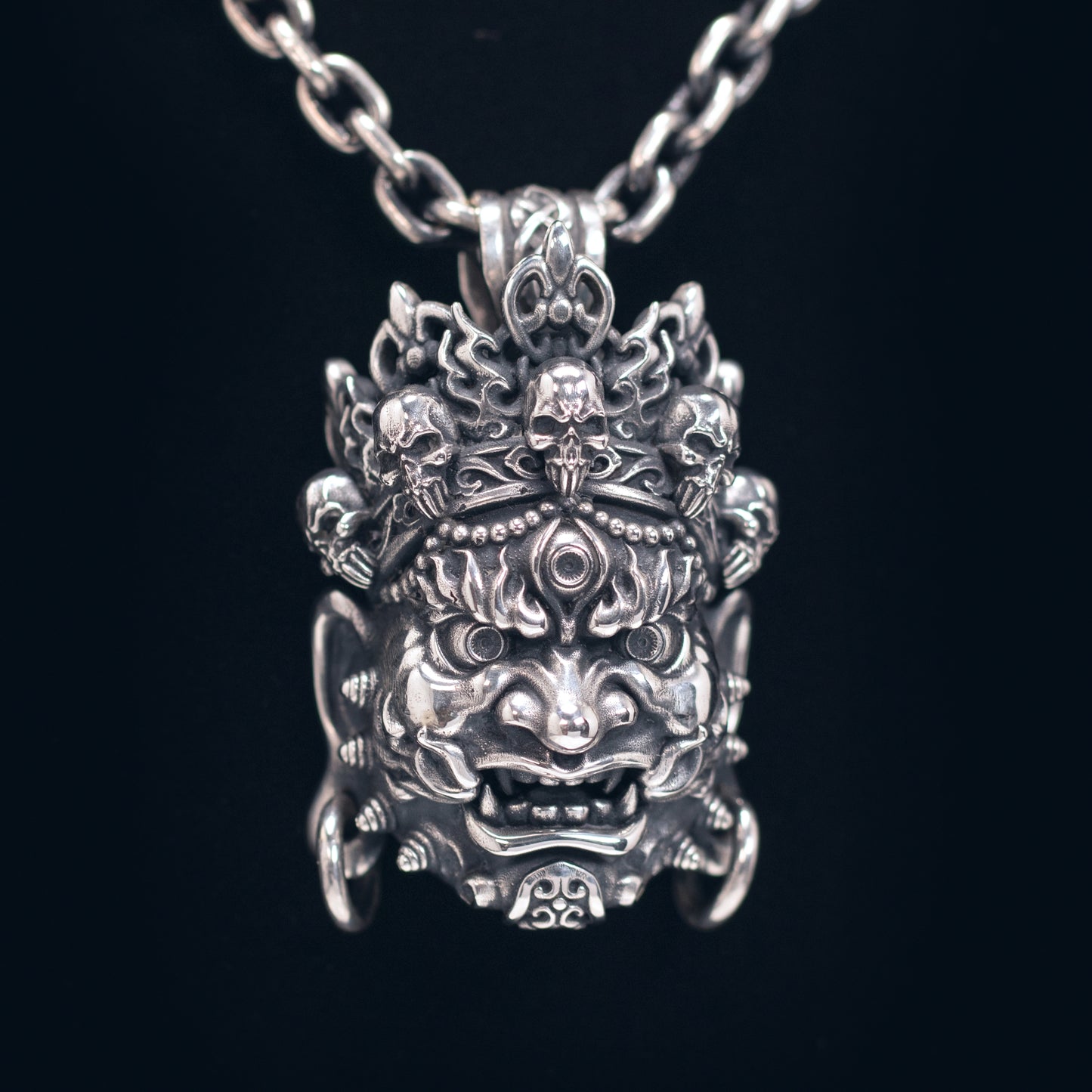Mahakala Silver Pendant _ Big