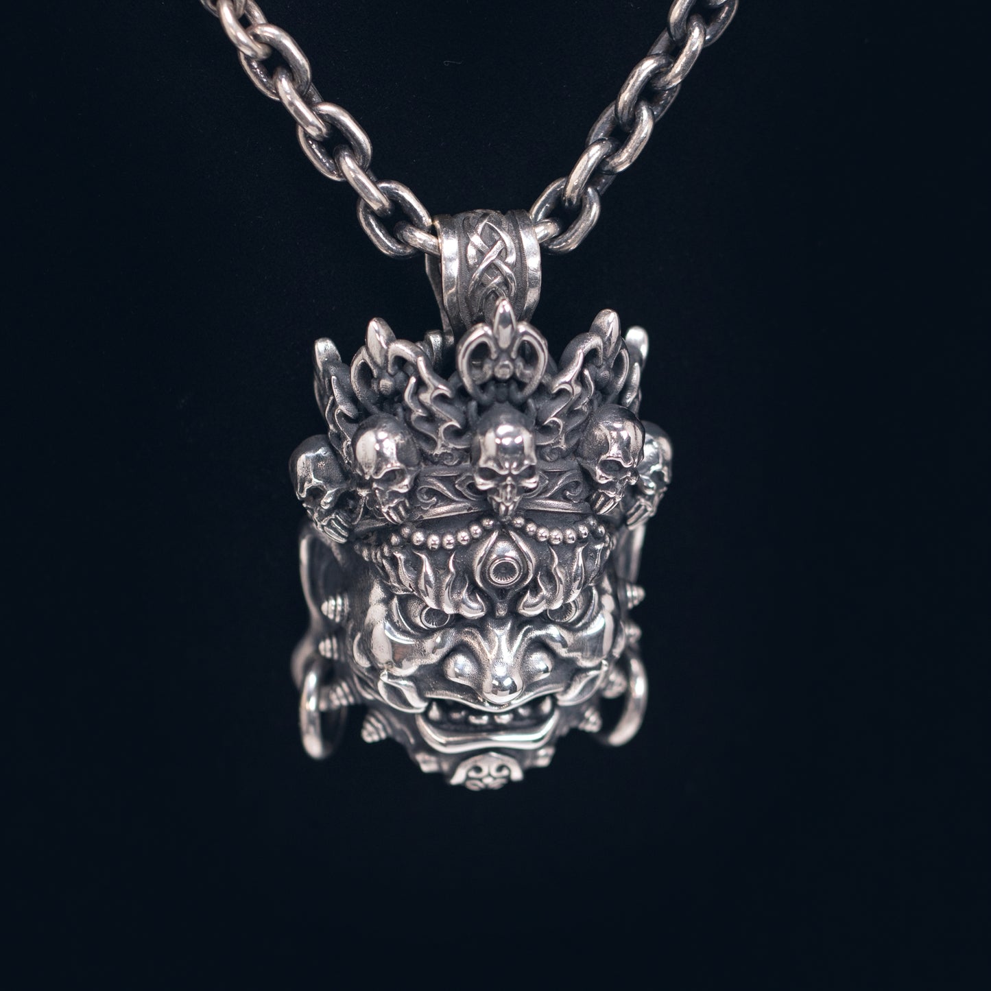 Mahakala Silver Pendant _ Big