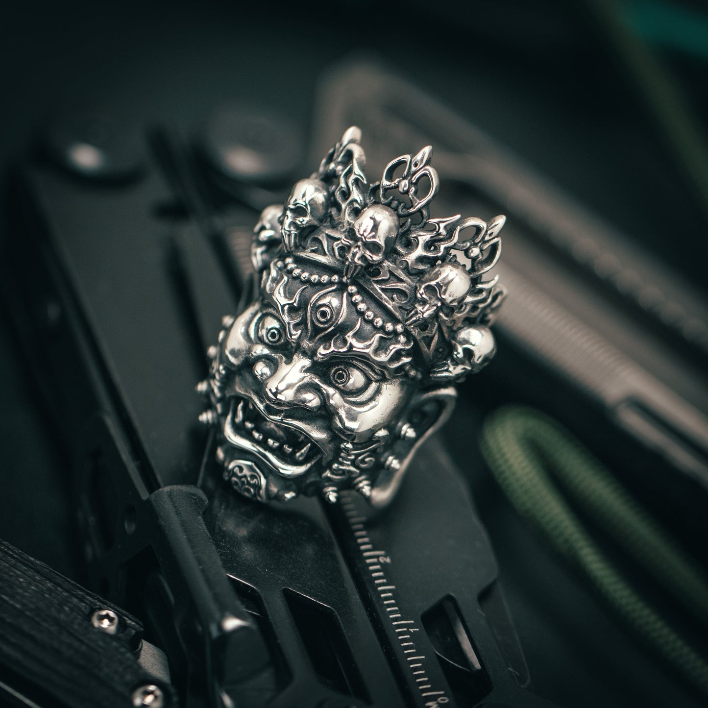 Silver Mahakala Ring