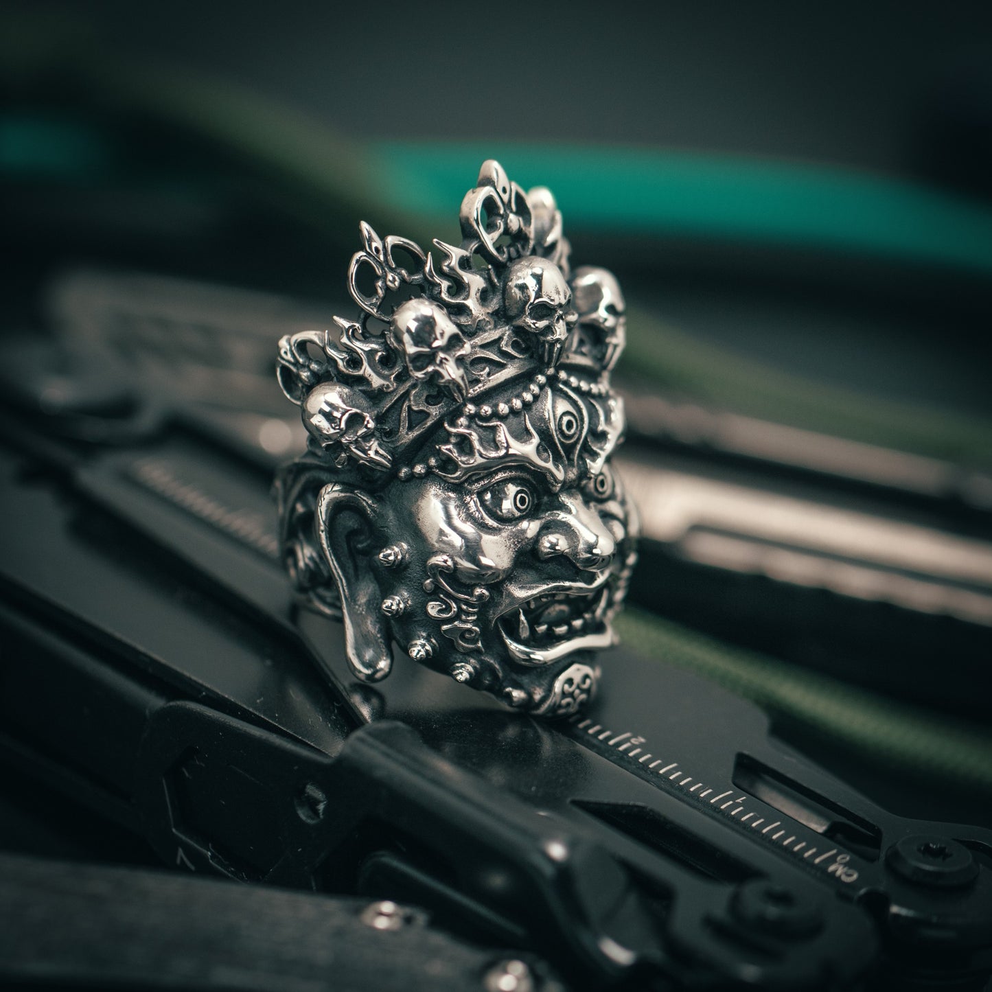 Silver Mahakala Ring