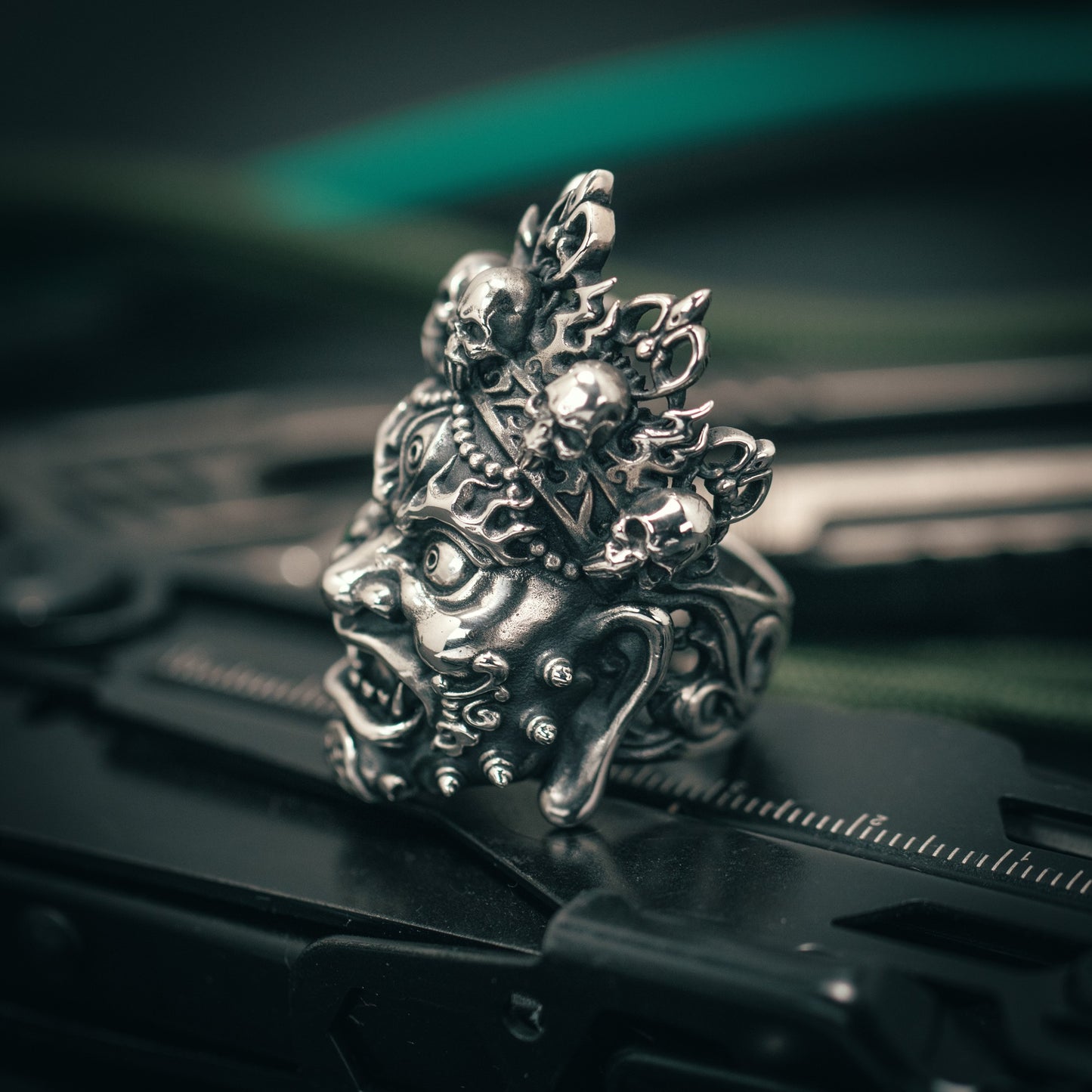 Silver Mahakala Ring