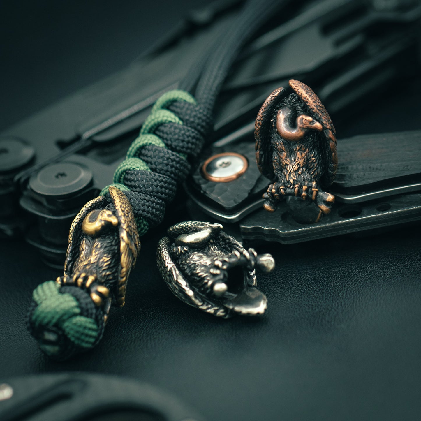 Vulture Paracord Bead
