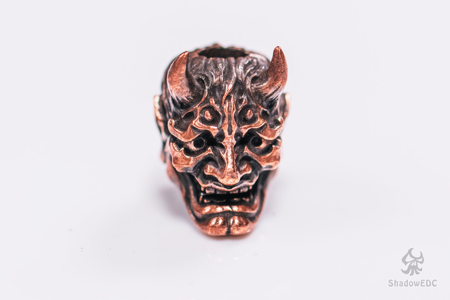 Japanese Hannya Paracord Bead for Knife, lanyard Pendants,custom beads,550 Paracord, Bracelet beads, and EDC Gears, ShadowEDC DIY Outdoor Survival Tool Accessories
