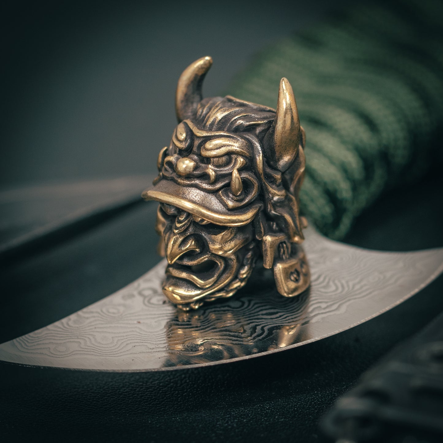 Japanese samurai Paracord Bead for Knife, lanyard Pendants,custom beads,550 Paracord, Bracelet beads, and EDC Gears, ShadowEDC DIY Outdoor Survival Tool Accessories