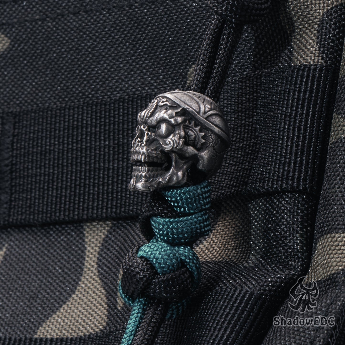 Kapala skull Paracord Bead for Knife, lanyard Pendants,custom beads,550 Paracord, Bracelet beads, and EDC Gears, ShadowEDC DIY Outdoor Survival Tool Accessories