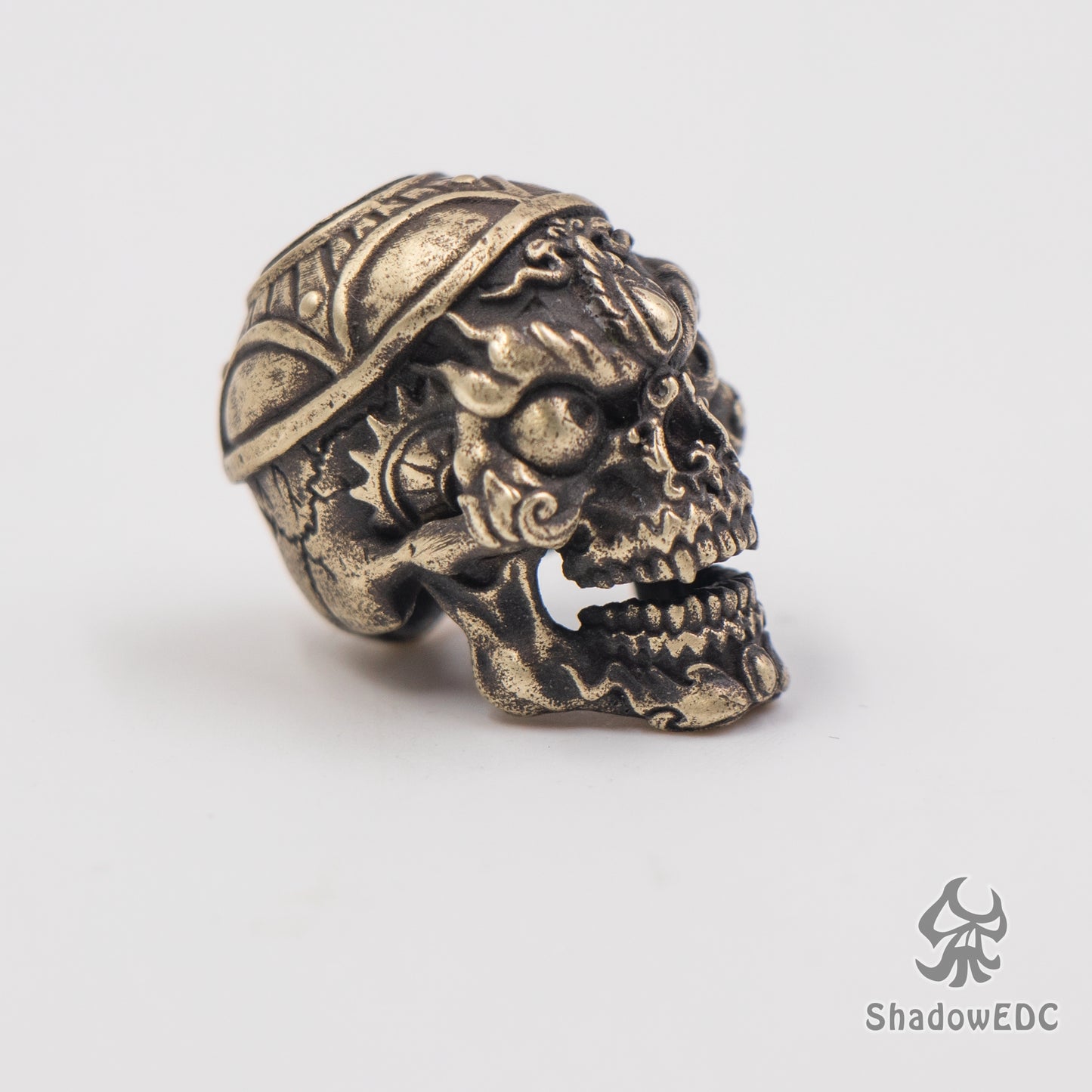 Kapala skull Paracord Bead for Knife, lanyard Pendants,custom beads,550 Paracord, Bracelet beads, and EDC Gears, ShadowEDC DIY Outdoor Survival Tool Accessories