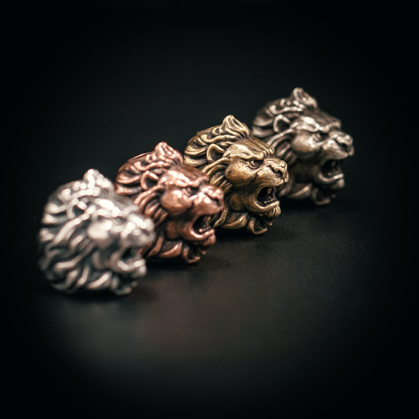 Lion Head Paracord Bead for Knife, lanyard Pendants,custom beads,550 Paracord, Bracelet beads, and EDC Gears, ShadowEDC DIY Outdoor Survival Tool Accessories