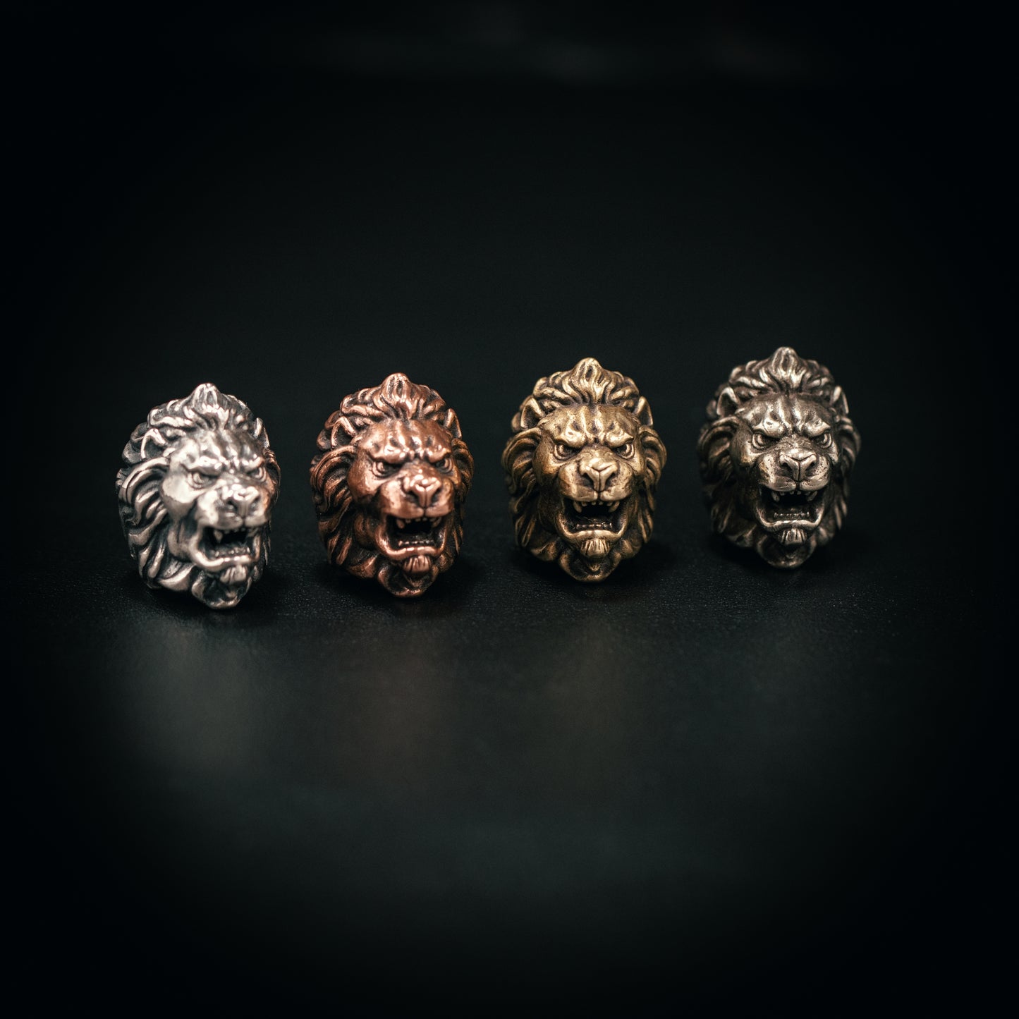 Lion Head Paracord Bead for Knife, lanyard Pendants,custom beads,550 Paracord, Bracelet beads, and EDC Gears, ShadowEDC DIY Outdoor Survival Tool Accessories