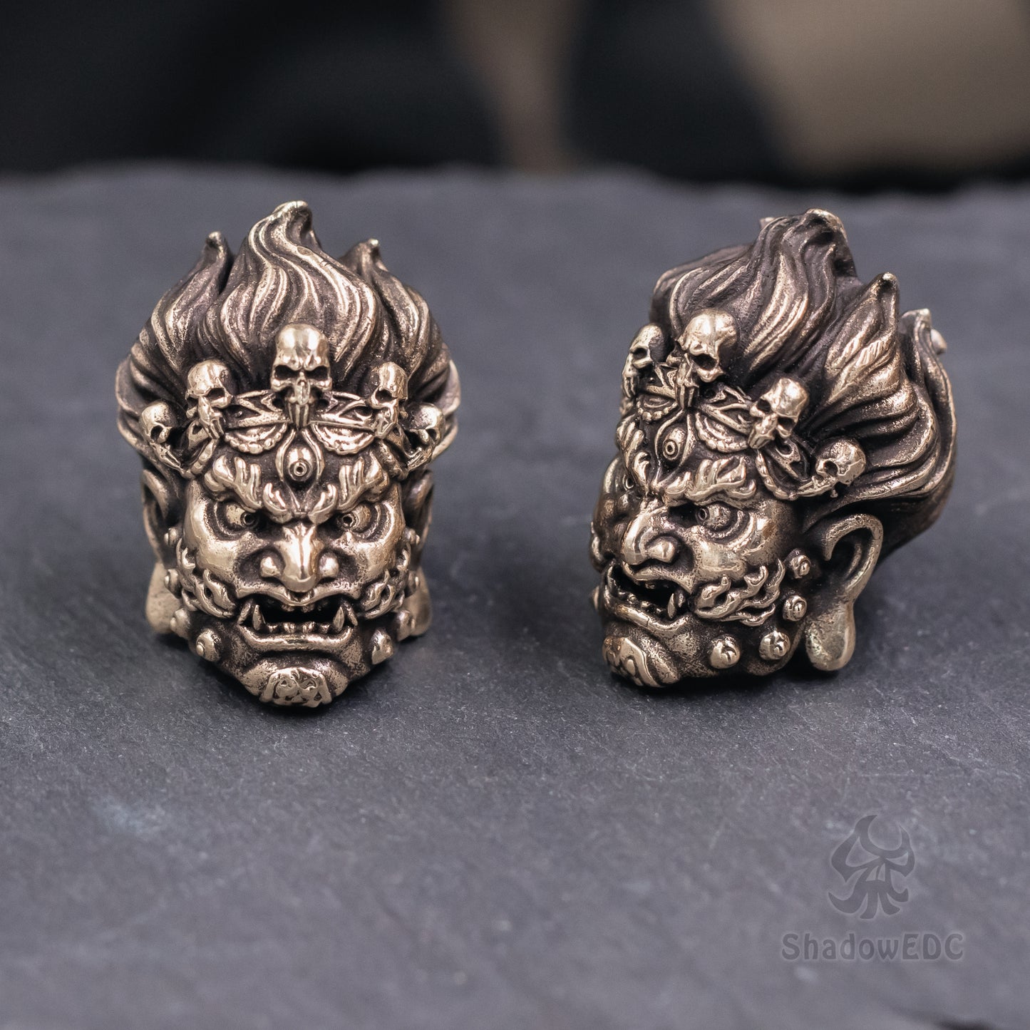 Mahakala Paracord Bead for Knife, lanyard Pendants,custom beads,550 Paracord, Bracelet beads, and EDC Gears, ShadowEDC DIY Outdoor Survival Tool Accessories