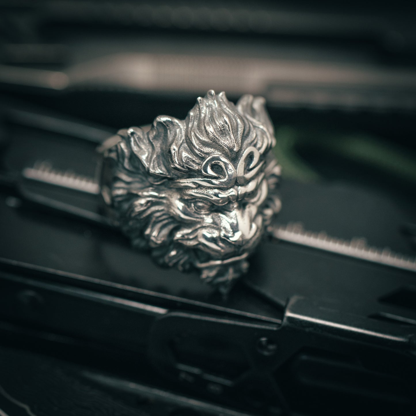 Monkey King 925 Silver Ring 03