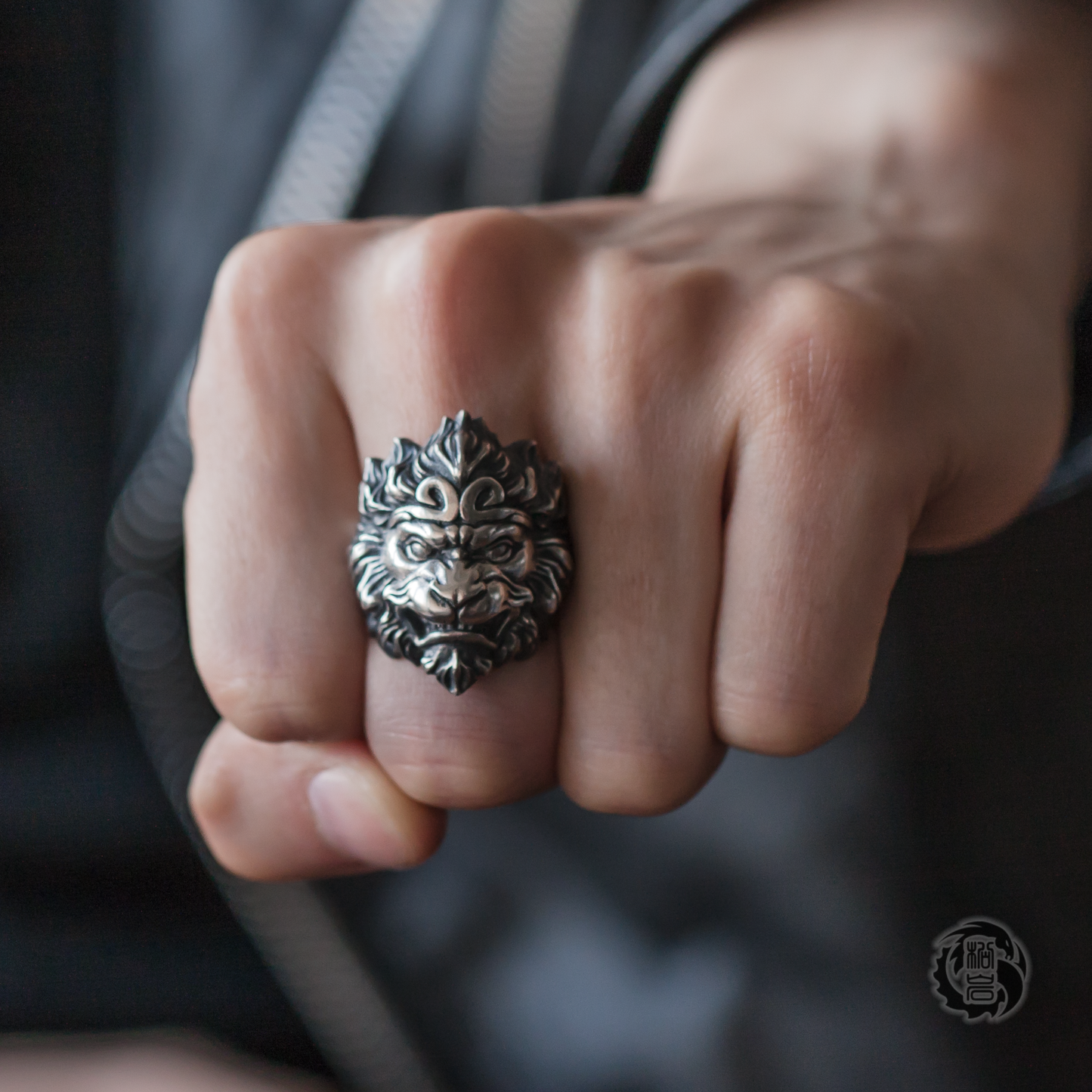 Monkey King 925 Silver Ring 04