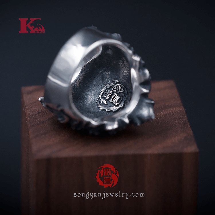 Monkey King 925 Silver Ring 06