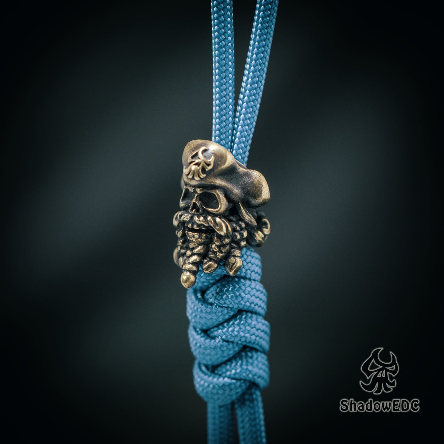 Pirate Paracord Bead for Knife, lanyard Pendants,custom beads,550 Paracord, Bracelet beads, and EDC Gears, ShadowEDC DIY Outdoor Survival Tool Accessories