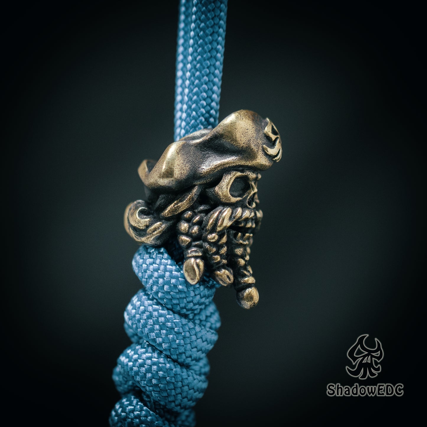 Pirate Paracord Bead for Knife, lanyard Pendants,custom beads,550 Paracord, Bracelet beads, and EDC Gears, ShadowEDC DIY Outdoor Survival Tool Accessories