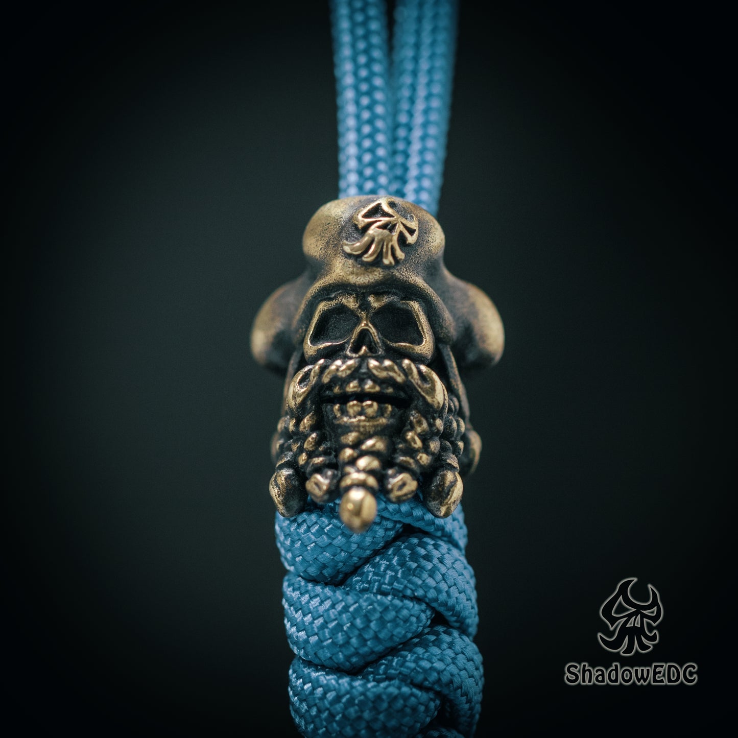Pirate Paracord Bead for Knife, lanyard Pendants,custom beads,550 Paracord, Bracelet beads, and EDC Gears, ShadowEDC DIY Outdoor Survival Tool Accessories