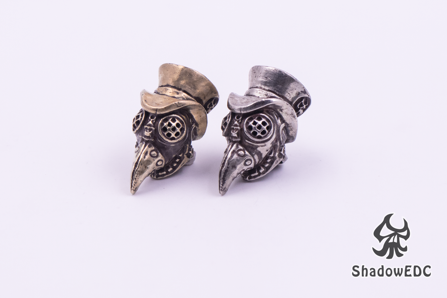 Plague Doctor Schnabel Steampunk Paracord Bead for Knife, lanyard Pendants,custom beads,550 Paracord, Bracelet beads, and EDC Gears, ShadowEDC DIY Outdoor Survival Tool Accessories