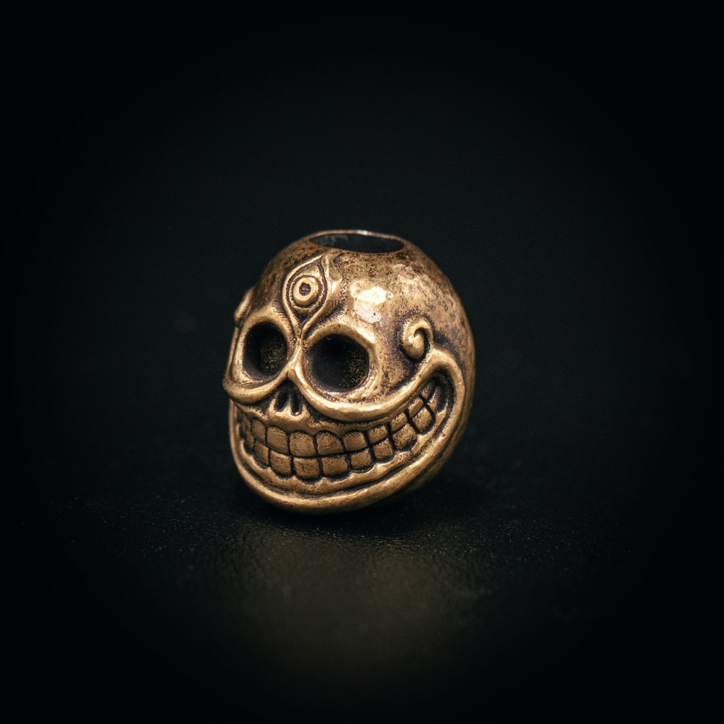 Skull_B Paracord Bead for Knife, lanyard Pendants,custom beads,550 Paracord, Bracelet beads, and EDC Gears, ShadowEDC DIY Outdoor Survival Tool Accessories