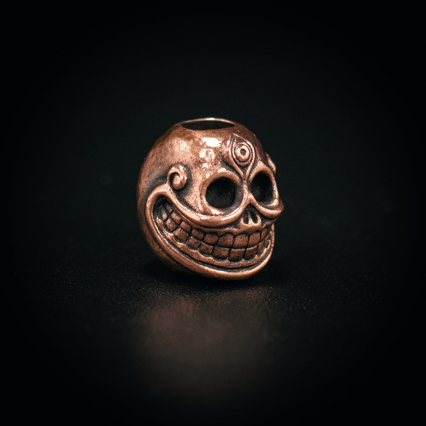 Skull_B Paracord Bead for Knife, lanyard Pendants,custom beads,550 Paracord, Bracelet beads, and EDC Gears, ShadowEDC DIY Outdoor Survival Tool Accessories