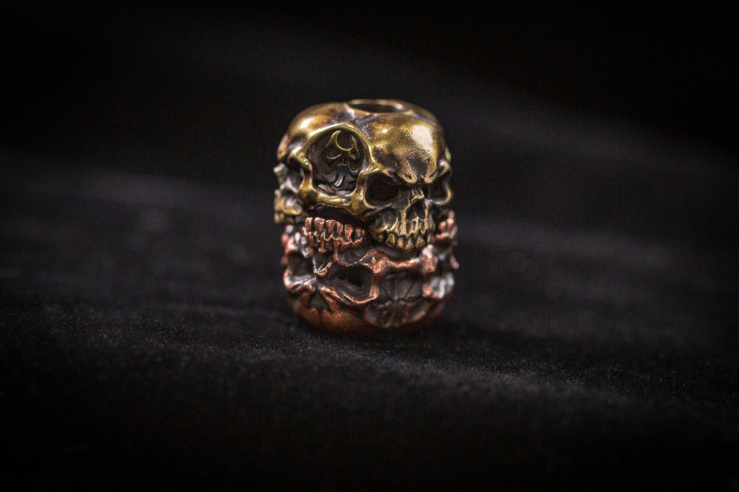 Skull_C Paracord Bead for Knife, lanyard Pendants,custom beads,550 Paracord, Bracelet beads, and EDC Gears, ShadowEDC DIY Outdoor Survival Tool Accessories