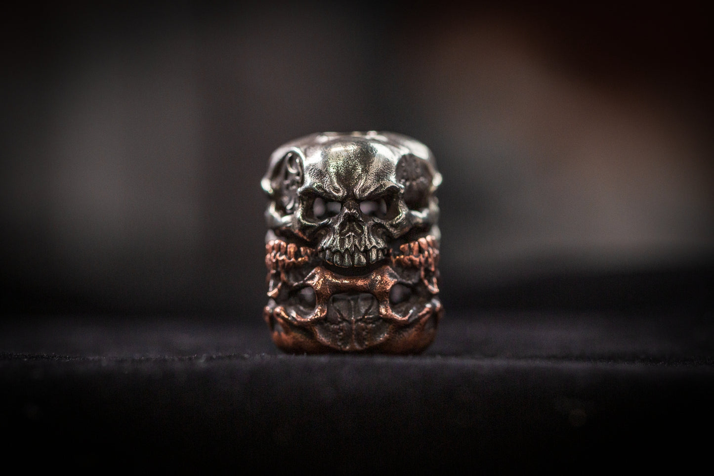 Skull_C Paracord Bead for Knife, lanyard Pendants,custom beads,550 Paracord, Bracelet beads, and EDC Gears, ShadowEDC DIY Outdoor Survival Tool Accessories