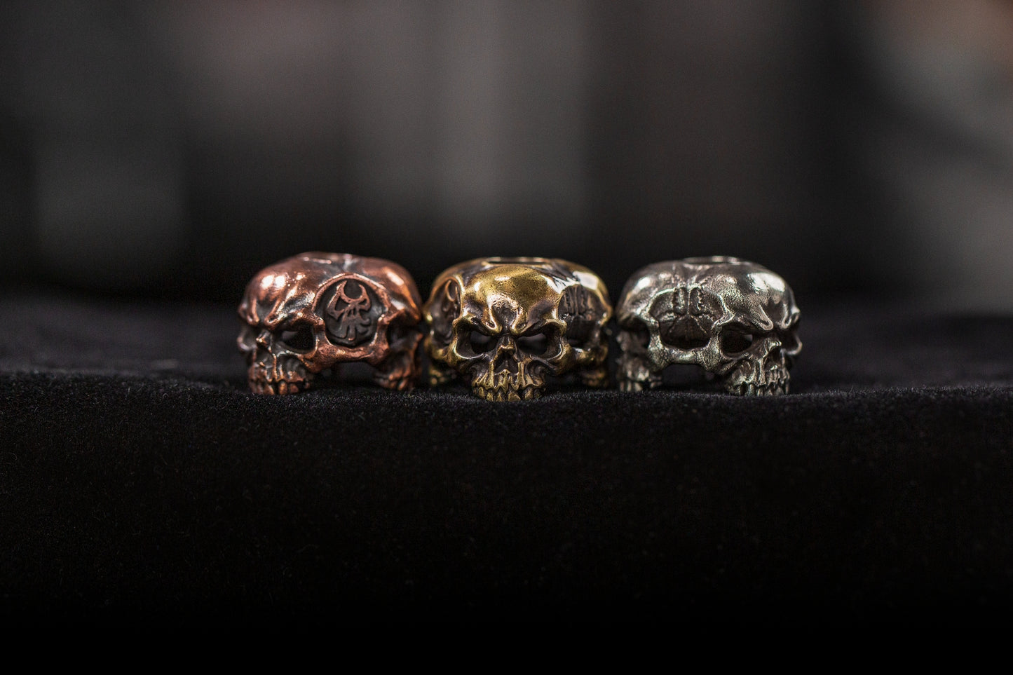 Skull_C Paracord Bead for Knife, lanyard Pendants,custom beads,550 Paracord, Bracelet beads, and EDC Gears, ShadowEDC DIY Outdoor Survival Tool Accessories