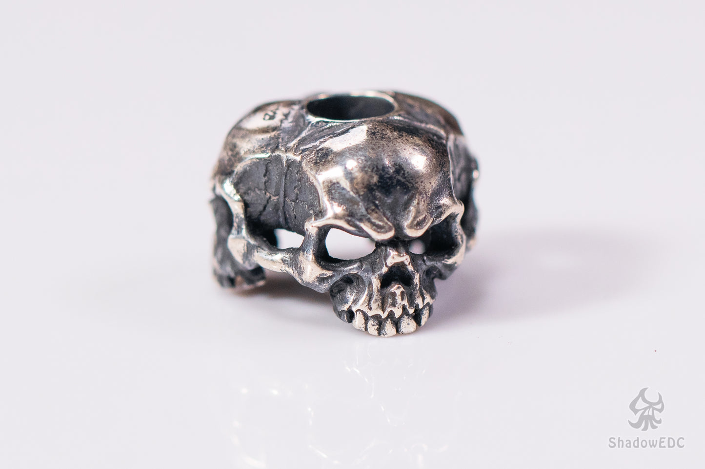 Skull_C Paracord Bead for Knife, lanyard Pendants,custom beads,550 Paracord, Bracelet beads, and EDC Gears, ShadowEDC DIY Outdoor Survival Tool Accessories