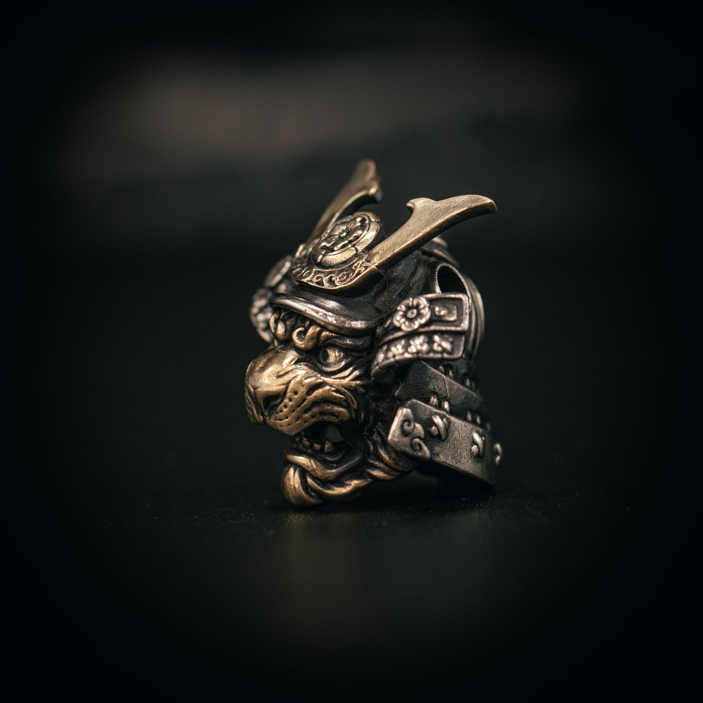 Japanese Tiger Samurai Paracord Bead for Knife, lanyard Pendants,custom beads,550 Paracord, Bracelet beads, and EDC Gears, ShadowEDC DIY Outdoor Survival Tool Accessories