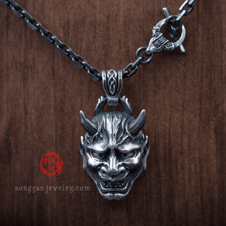 Hannya Silver Pendant