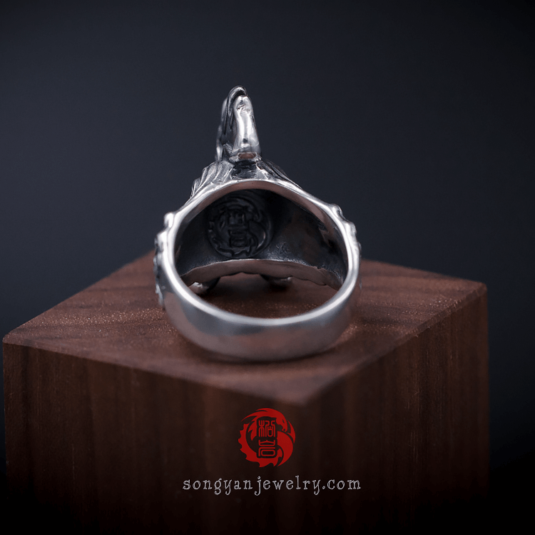 Silver Rooster Ring