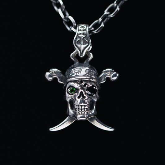 Pirate Skull Pendant Necklace