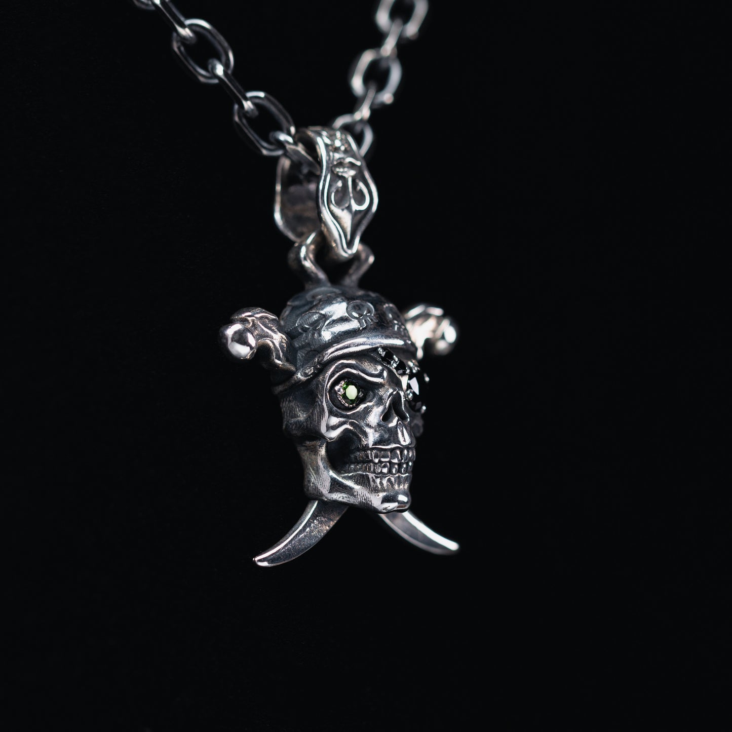 Pirate Skull Pendant Necklace