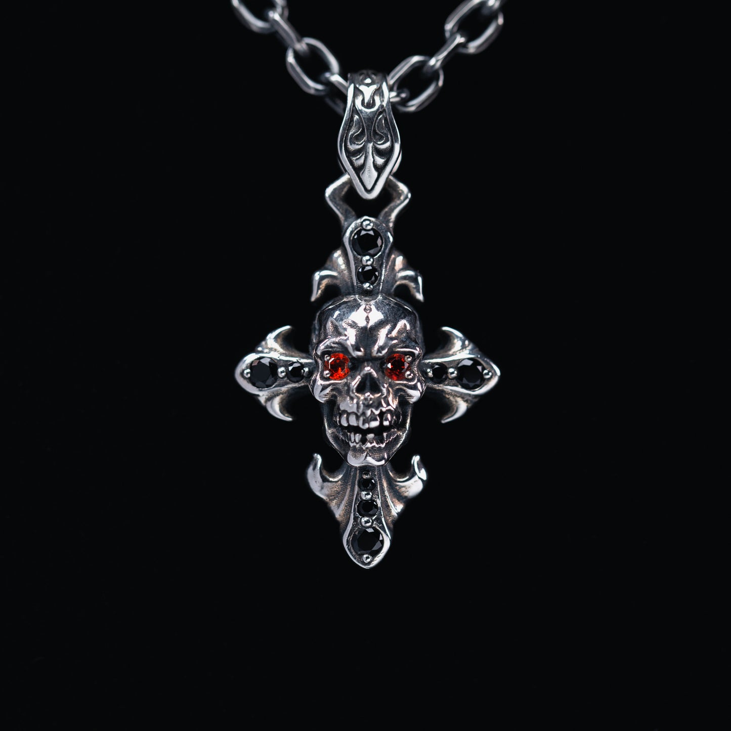 Skull Cross Pendant Necklace