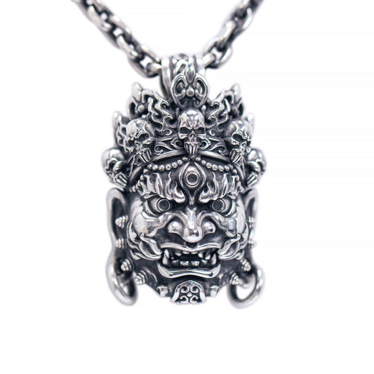 Mahakala Silver Pendant _ Big