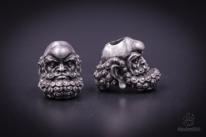 Bodhidharma Daruma Paracord Bead for Knife, lanyard Pendants，custom beads，550 Paracord， Bracelet beads, and EDC Gears, ShadowEDC DIY Outdoor Survival Tool Accessories 