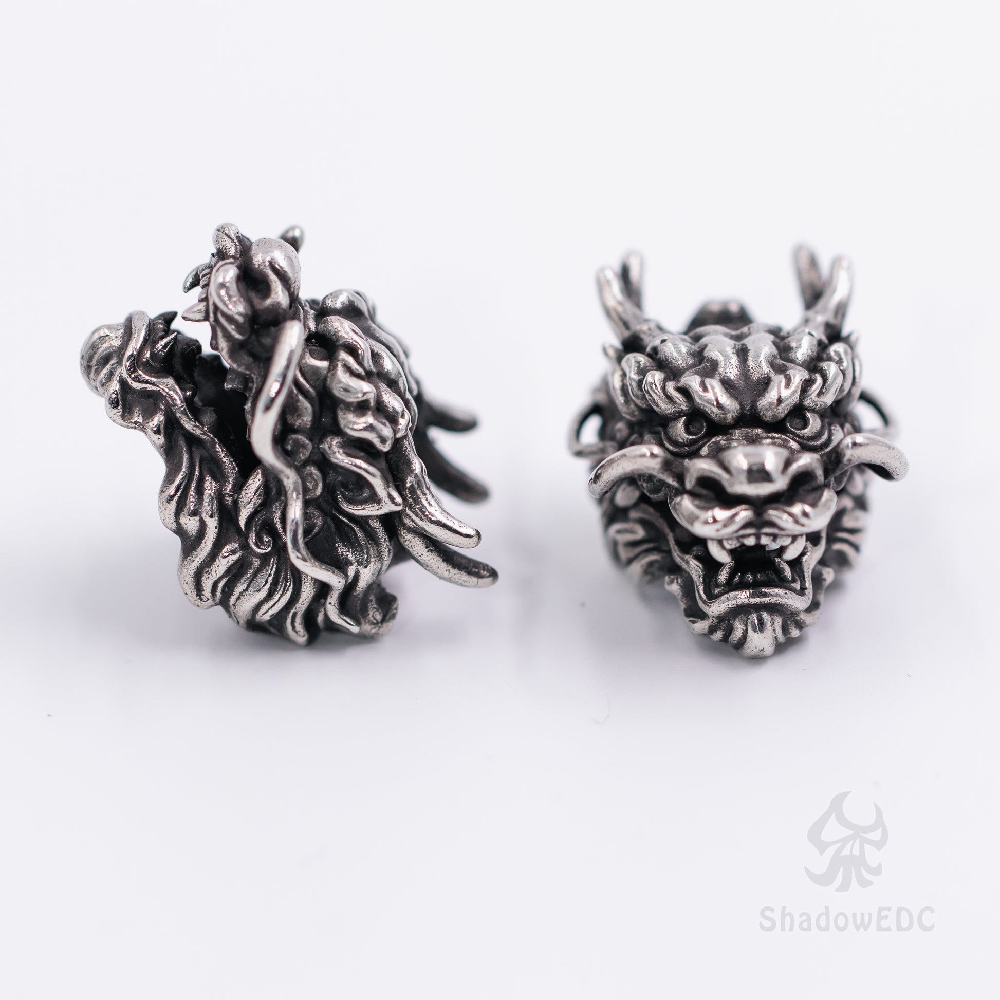 Chinese Dragon Paracord Bead for Knife, lanyard Pendants，custom beads，550 Paracord， Bracelet beads, and EDC Gears, ShadowEDC DIY Outdoor Survival Tool Accessories 
